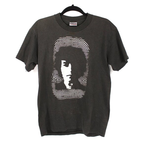 RARE BOB DYLAN BLACK ONEITA T-SHIRT SZ LARGE SINGLE STITCH VINTAGE - Picture 1 of 6